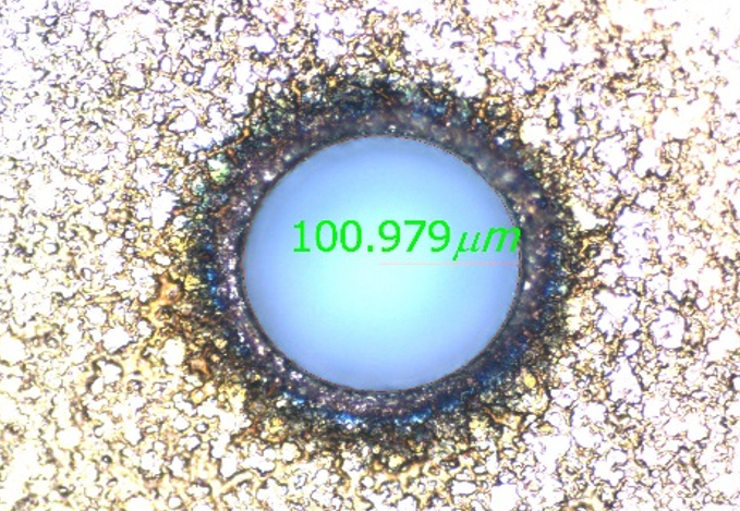 Through Hole (Full Through Drilling) - Top View